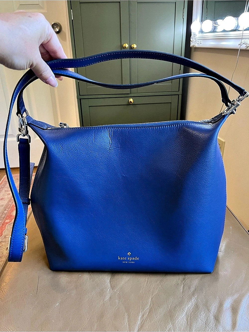 kate spade Blue Hobo Bag Like New